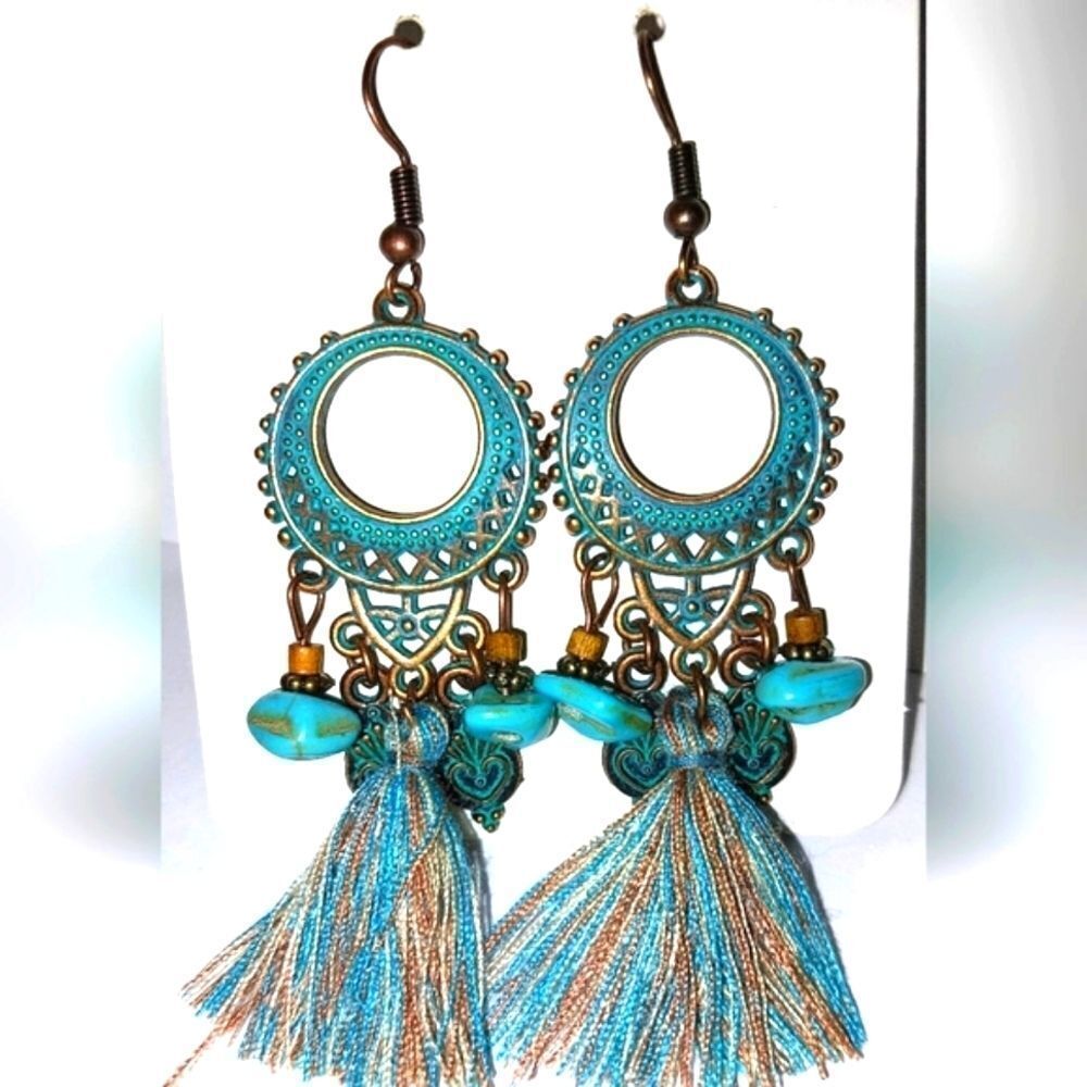 Ladies Vintage Gorgeous Boho Tassel Earrings